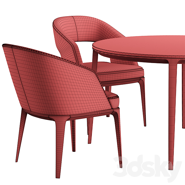 Pace Loom Chair L Table 3DSMax File - thumbnail 7