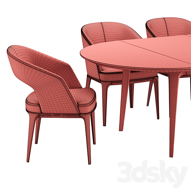 Pace Loom Chair Play Table 3DS Max Model - thumbnail 5