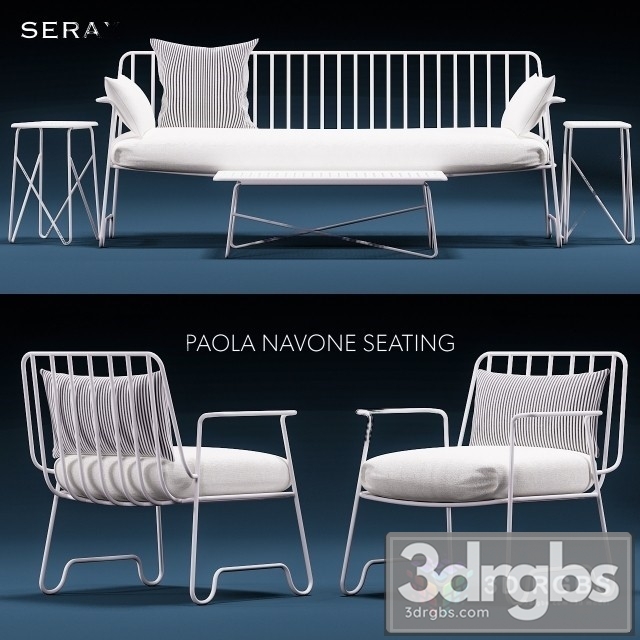 Paola Navone Seating 3dsmax Download - thumbnail 1