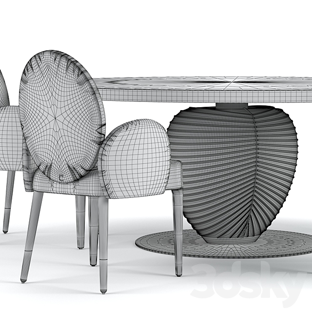 Paolo Castelli table Leaf & Sofia 3DSMax File - thumbnail 5