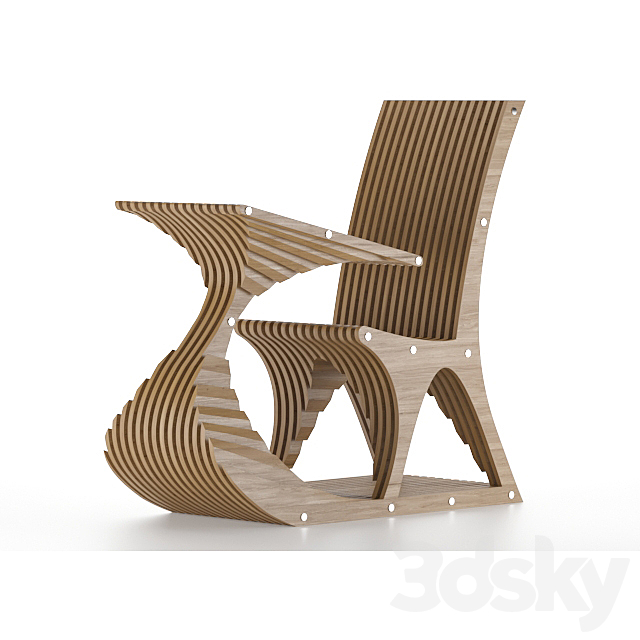 Parametric Chair 3DSMax File - thumbnail 1