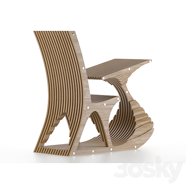 Parametric Chair 3DSMax File - thumbnail 2