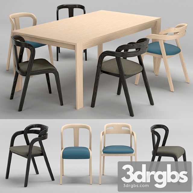 Passioni genea chair prince table 2 3dsmax Download - thumbnail 1