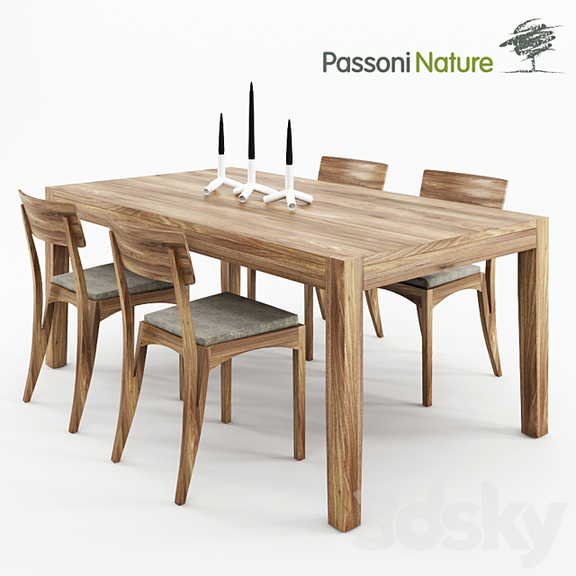 Passoni Nature. Home HELIOS TAVOLO 180 fix + Home MORAAR SEDIA 3DSMax File - thumbnail 1