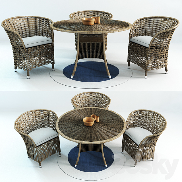 Patio Wicker 3DSMax File - thumbnail 1