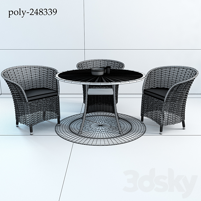 Patio Wicker 3DSMax File - thumbnail 2