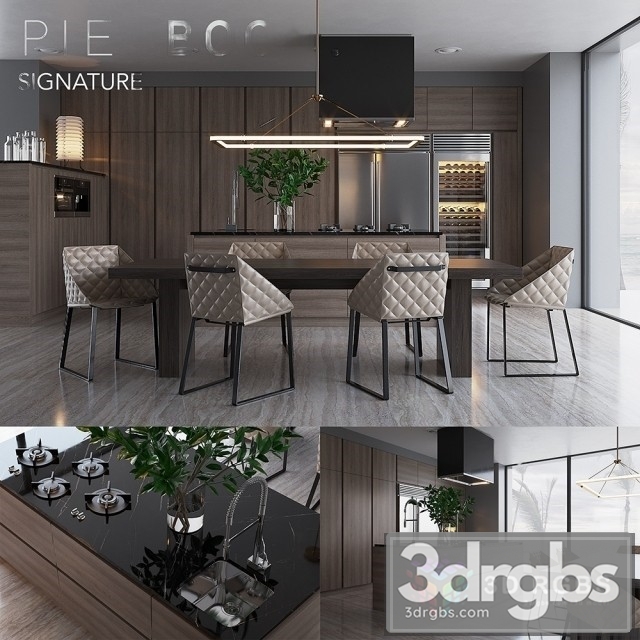 Piet Boon Signature Kitchen 3dsmax Download - thumbnail 1