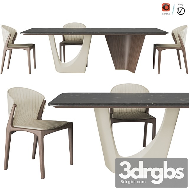 Pinnacle table and luisa chair - thumbnail 1