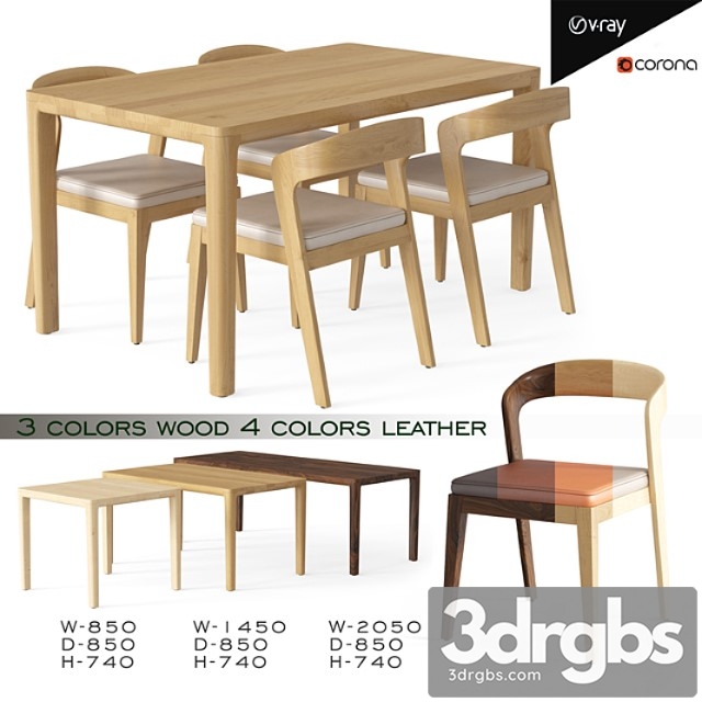 Play Chair And Table 3dsmax Download - thumbnail 1