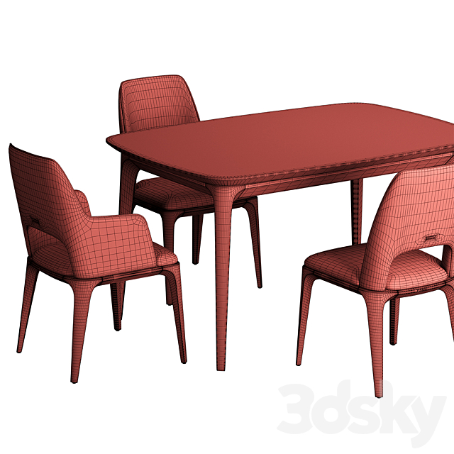 Play Chair Play Table S 3DS Max Model - thumbnail 5