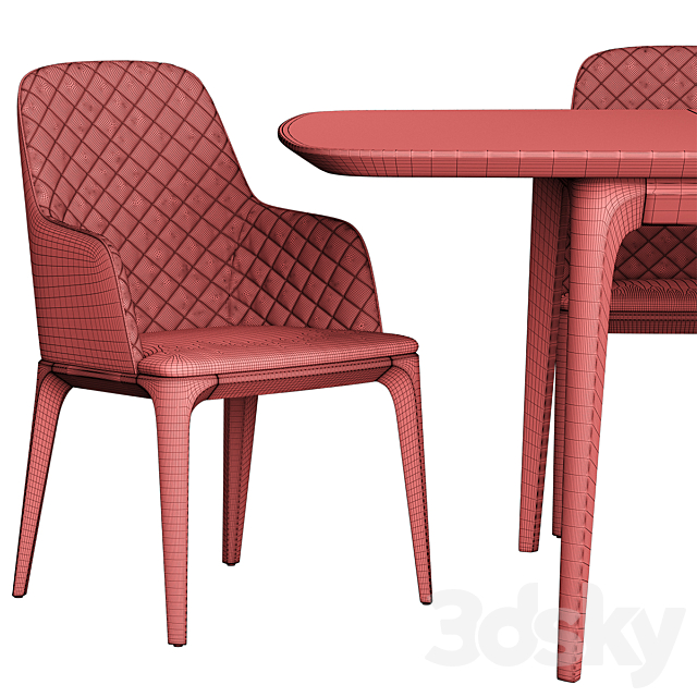 Play Chair S Play Table 3DS Max Model - thumbnail 7