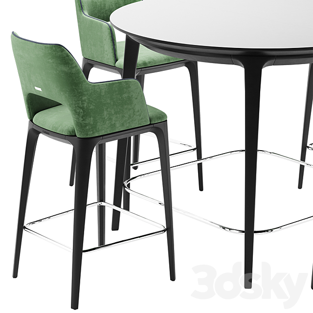 Play Furman Chair Bar Play Table 3DS Max Model - thumbnail 3