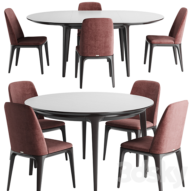 Play m table and chair 3DS Max Model - thumbnail 1