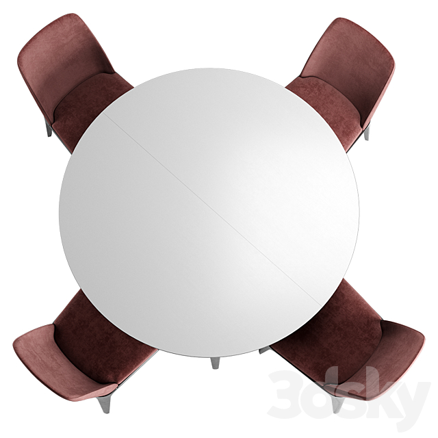 Play m table and chair 3DS Max Model - thumbnail 4