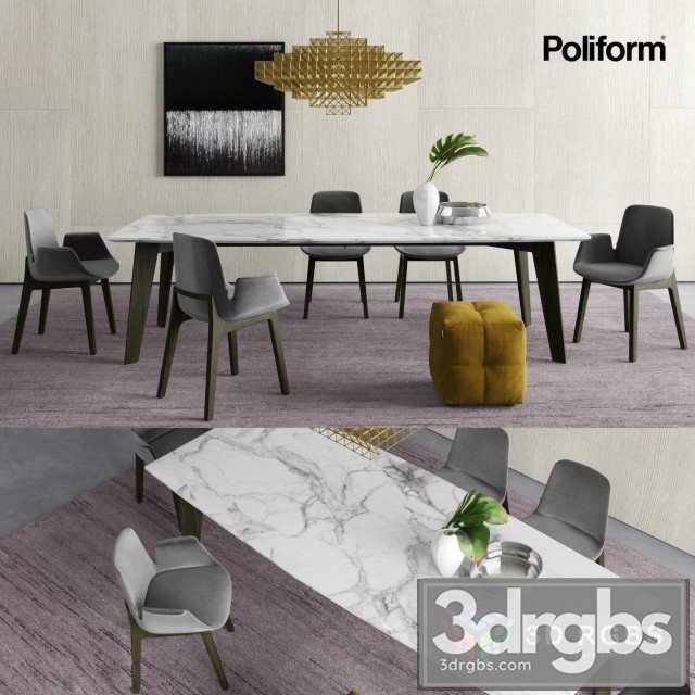 Poliform Howard Ventura 3dsmax Download - thumbnail 1