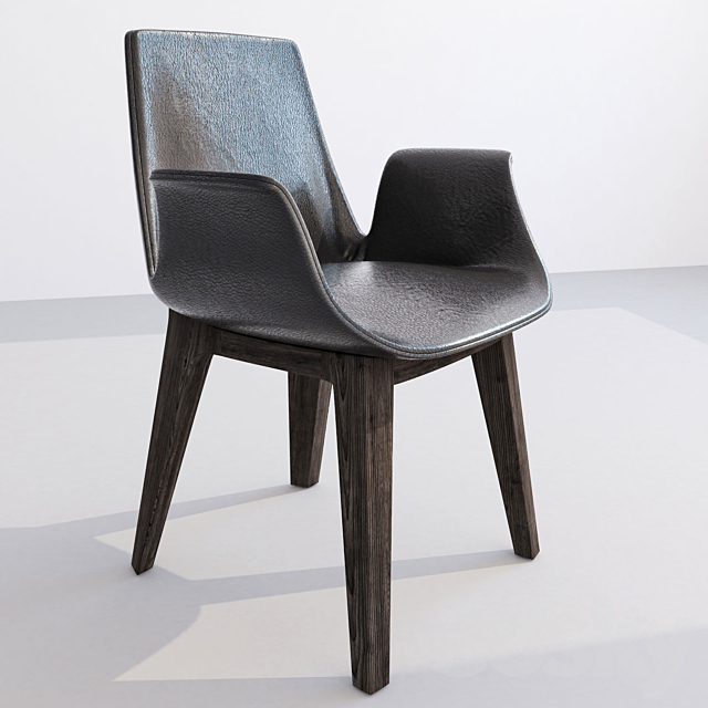 Poliform table HOWARD. chairs VENTURA s16. s17 3DSMax File - thumbnail 2