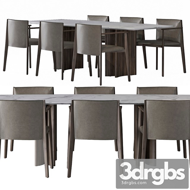 Porada dining set v1 - thumbnail 1