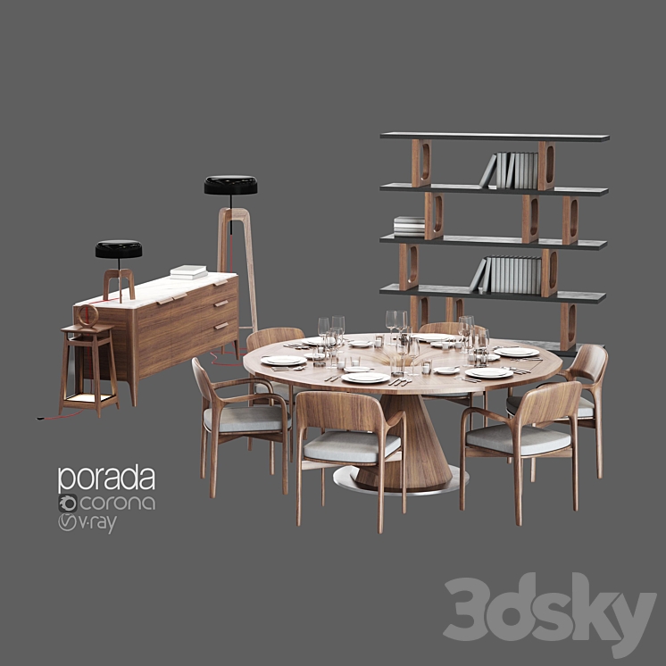 Porada Set 3DS Max - thumbnail 1