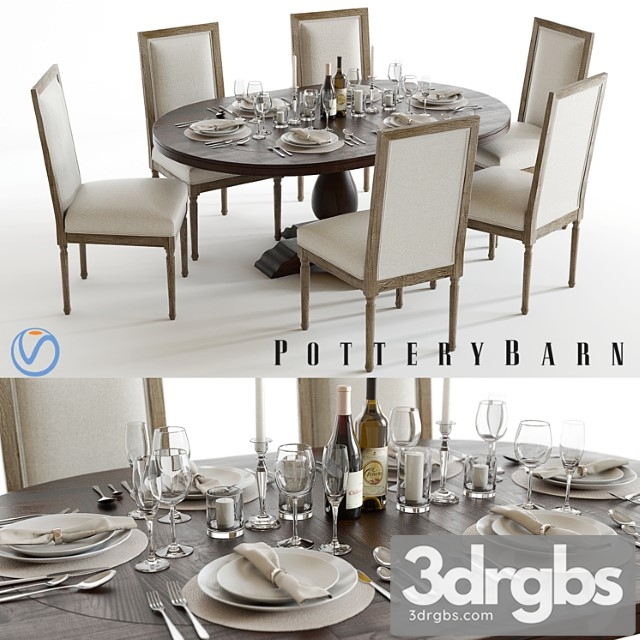 Pottery barn lorraine and miller 2 3dsmax Download - thumbnail 1