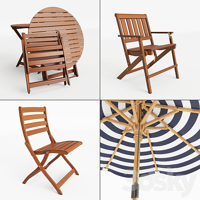 Pottery Barn Outdoor Set 3DSMax File - thumbnail 2