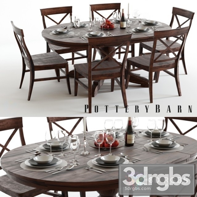 Pottery Barn Sumner and Aaron 3dsmax Download - thumbnail 1