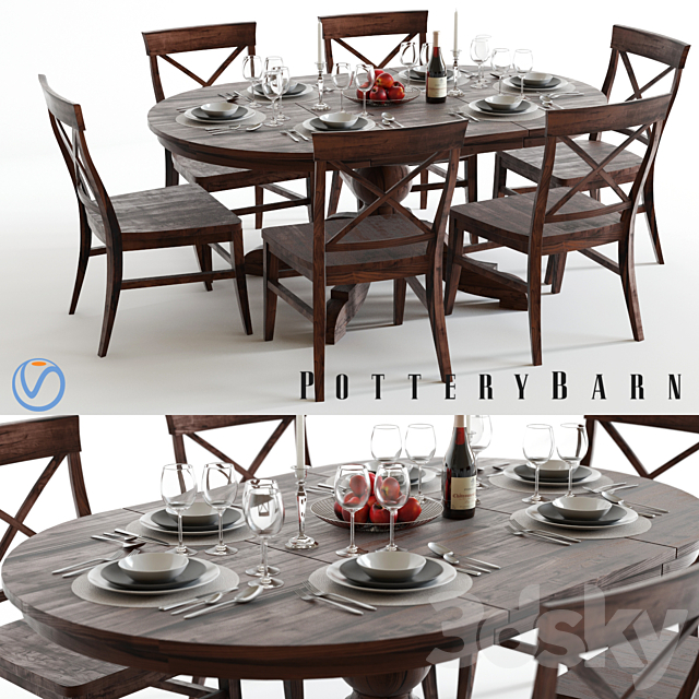 Pottery Barn Sumner and Aaron 3DSMax File - thumbnail 1