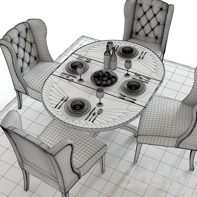 Pottery Barn Tivoli and Thayer 3DS Max Model - thumbnail 3