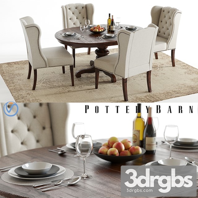 Pottery Barn Tivoli and Thayer 3dsmax Download - thumbnail 1