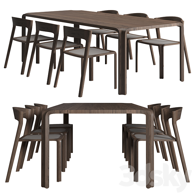 Primum dining set 3DSMax File - thumbnail 1