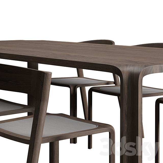 Primum dining set 3DSMax File - thumbnail 2