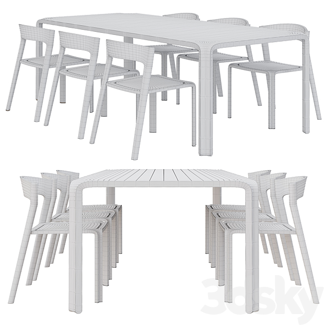 Primum dining set 3DSMax File - thumbnail 3