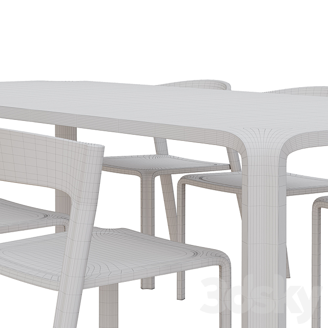 Primum dining set 3DSMax File - thumbnail 4