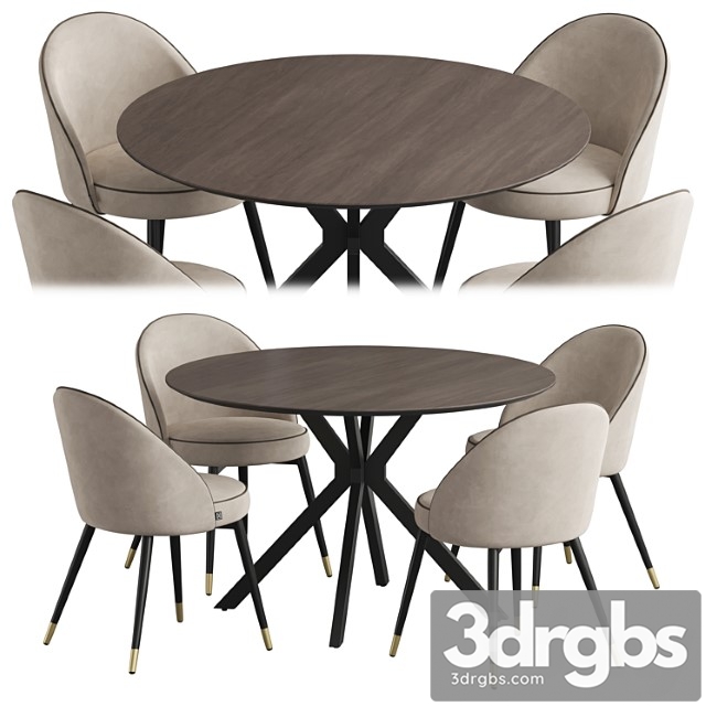 Ralf table cooper chair dining set - thumbnail 1