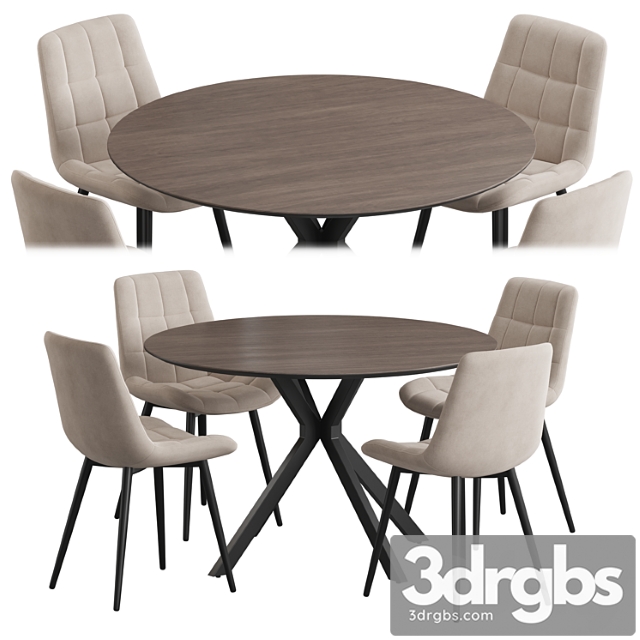 Ralf table hoff chair dining set - thumbnail 1