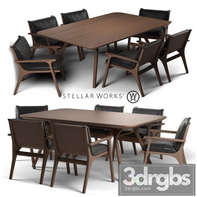 Ren Dinning Furniture 3dsmax Download - thumbnail 1