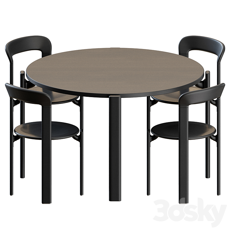 Rey Dinning Set by Hay 3DS Max Model - thumbnail 1