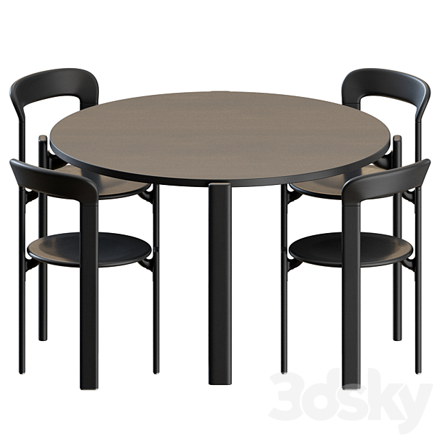 Rey Dinning Set by Hay 3DSMax File - thumbnail 1