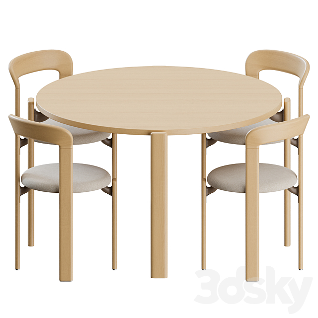 Rey Dinning Set by Hay 3DSMax File - thumbnail 2