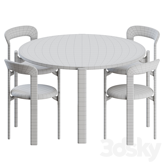 Rey Dinning Set by Hay 3DSMax File - thumbnail 4