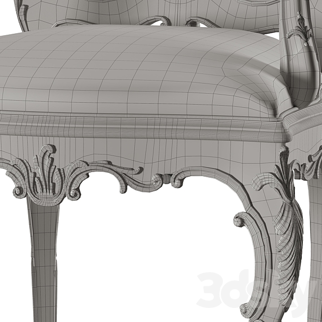 roberto giovannini dining table and chair art1231g and art 193 3DSMax File - thumbnail 5