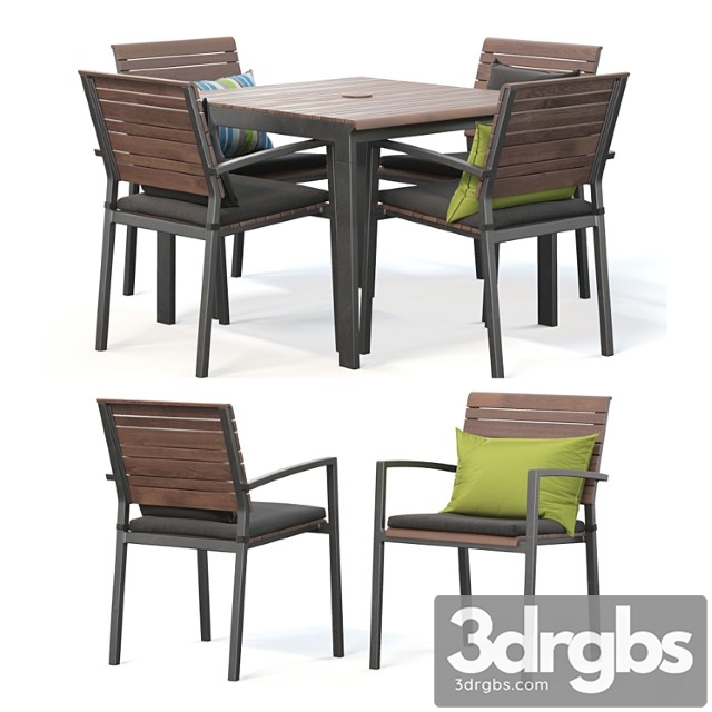 Rocha ii dining set 2 3dsmax Download - thumbnail 1