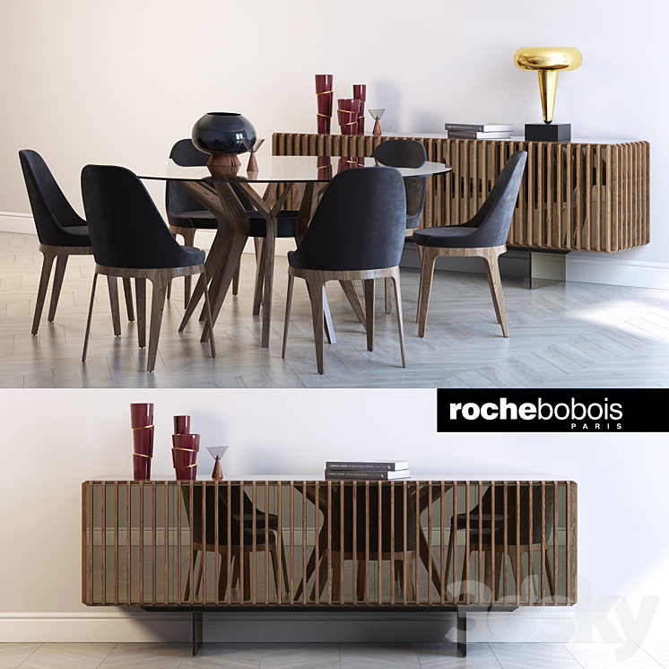 Roche bobois ASTER TOURNICOTI PALIS SIDEBOARD AIRE SUSPENSION 3DS Max - thumbnail 1