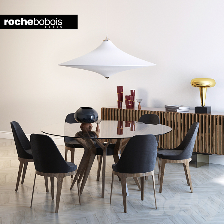 Roche bobois ASTER TOURNICOTI PALIS SIDEBOARD AIRE SUSPENSION 3DS Max - thumbnail 2