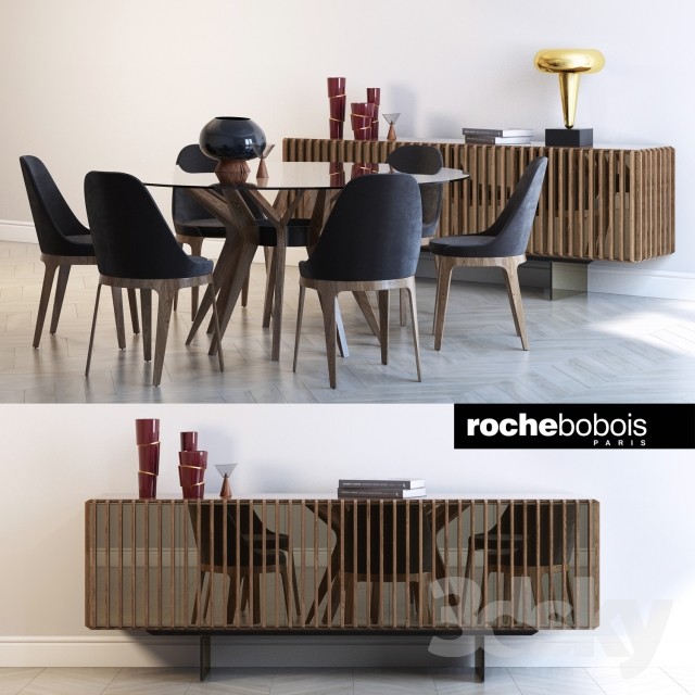 Roche bobois ASTER TOURNICOTI PALIS SIDEBOARD AIRE SUSPENSION 3DS Max - thumbnail 3