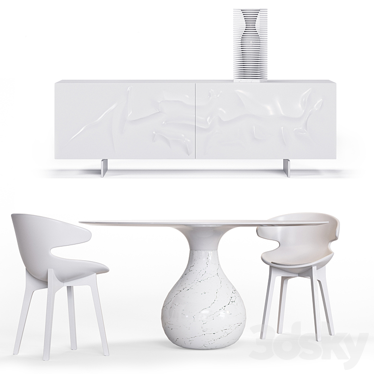 Roche Bobois. Furniture set 3DS Max - thumbnail 1