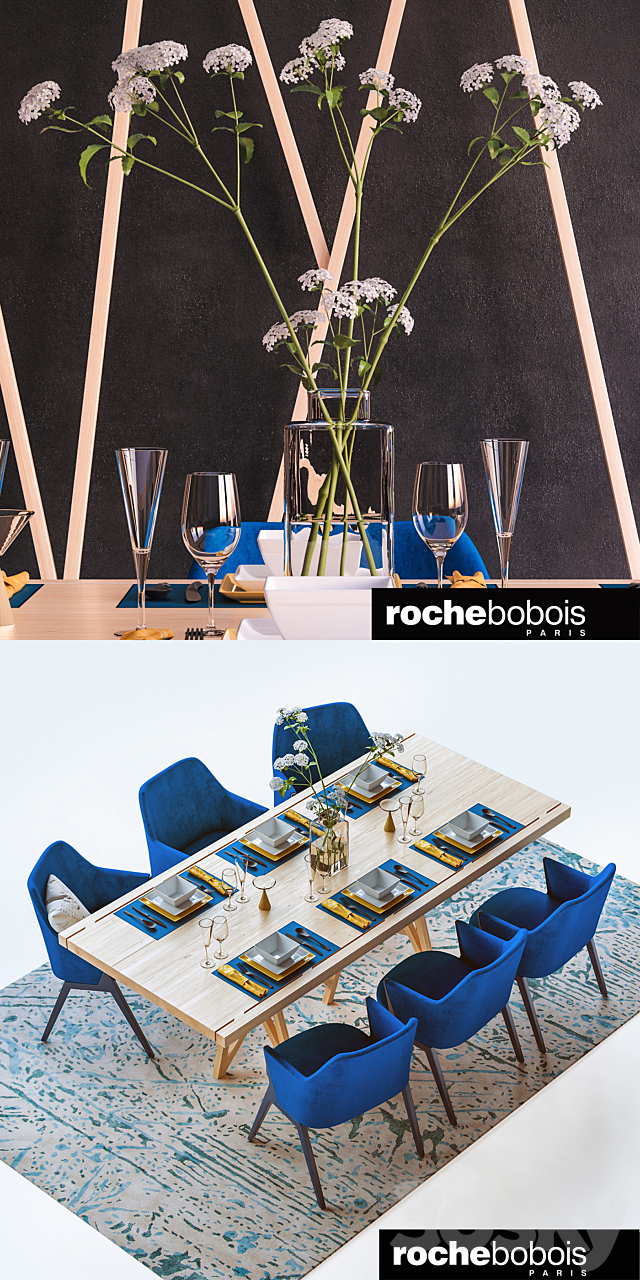 Roche bobois furniture set 3DSMax File - thumbnail 2