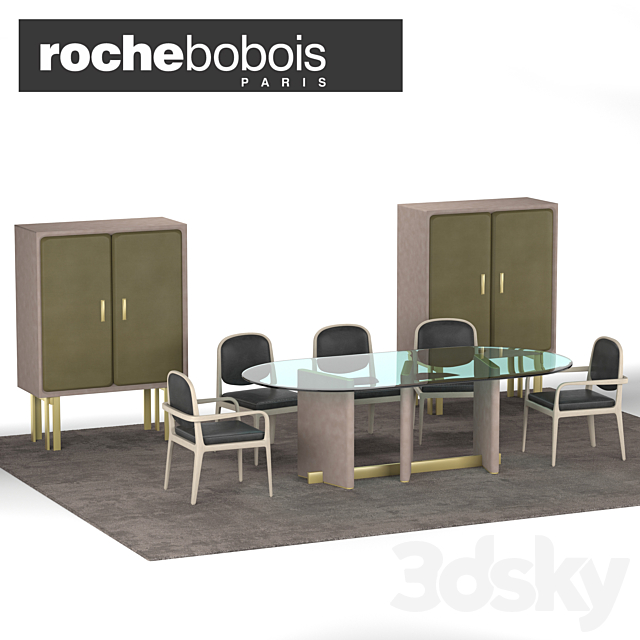 Roche-Bobois Paris Paname collection 3ds Max - thumbnail 1