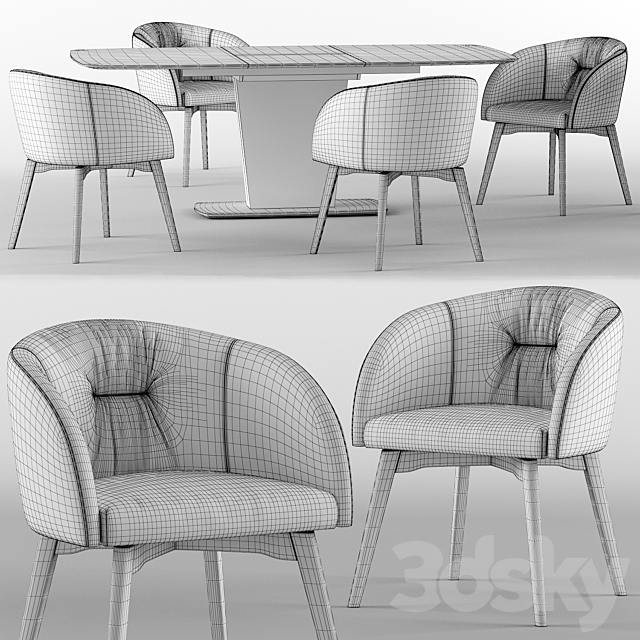 Rosie and Athos – calligaris connubia 3DSMax File - thumbnail 3