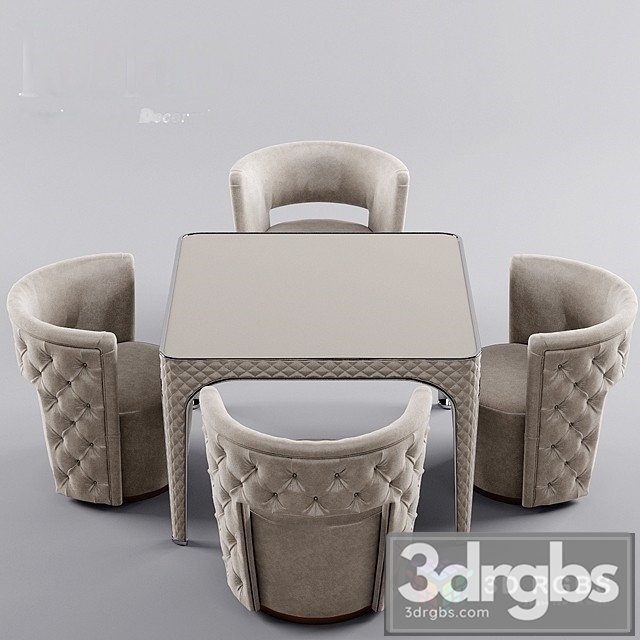 Rugiano Giotto Table and Chair 3dsmax Download - thumbnail 1