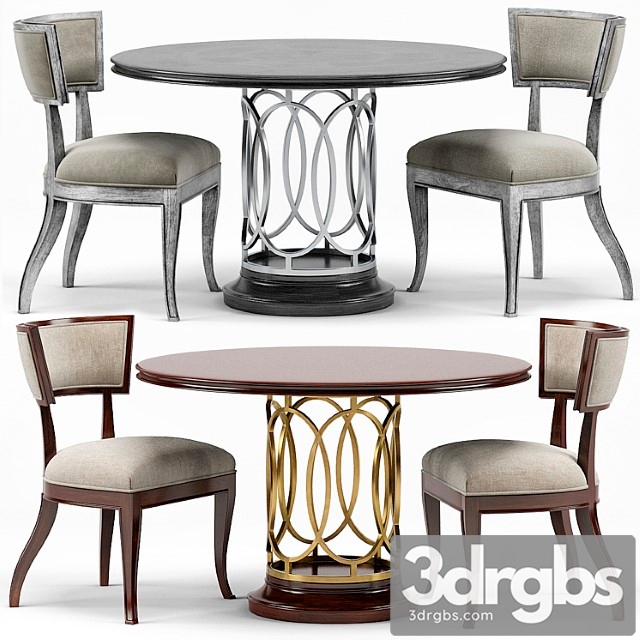 Sabrina round dining table, sadowa dining chair - thumbnail 1